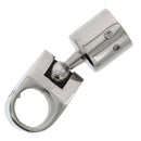 1" Tubing, Stainless Steel Rail Mount Swivel Ball Top