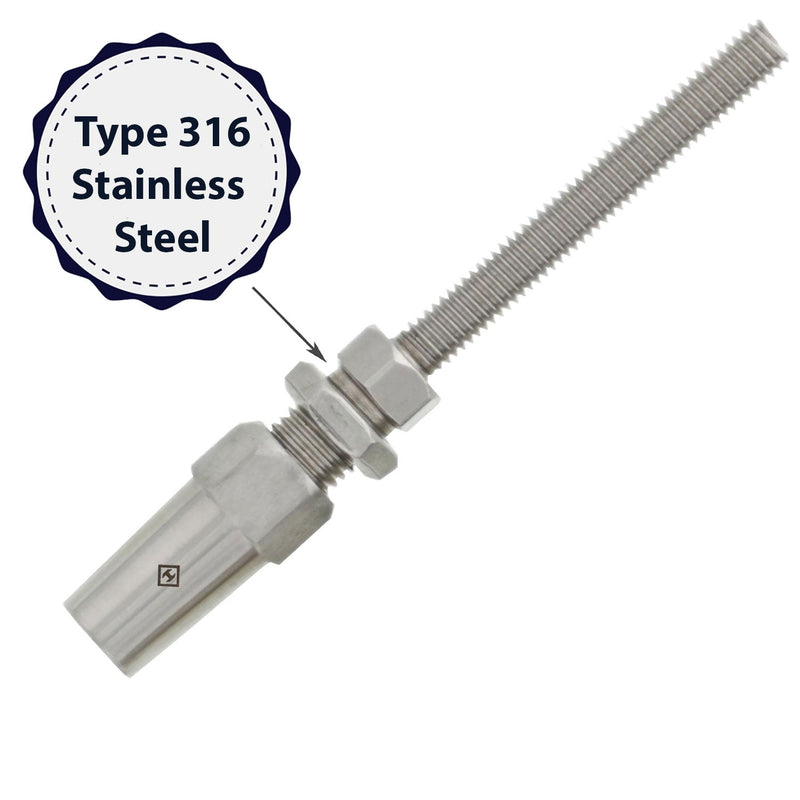 ss stud receiver one eighth inch coating