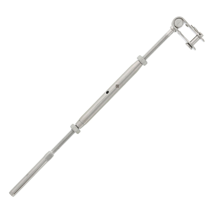 stainless steel Jaw x Hand Swage Toggle Turnbuckle for three sixteenth cable alt