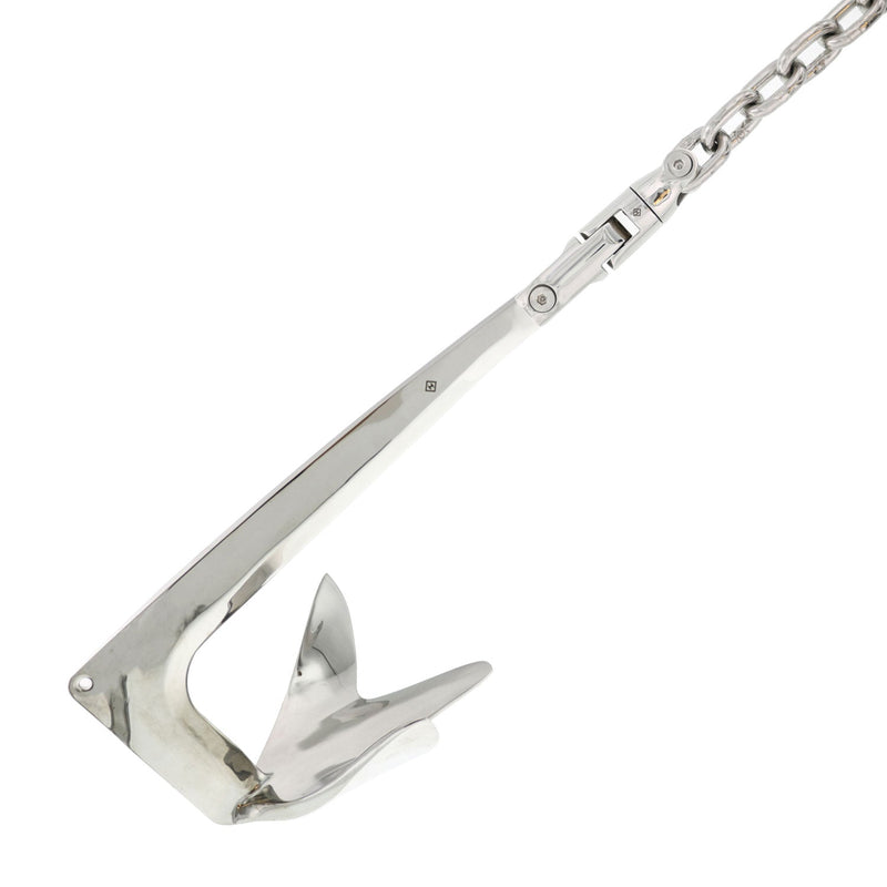 stainless steel double anchor swivel with stainless steel bruce anchor
