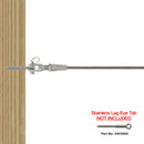 Stainless steel swageless jaw install graphic