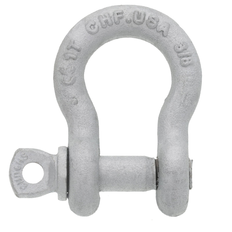 3/8" Chicago Hardware Hot Dip Galvanized Screw Pin Anchor Shackle