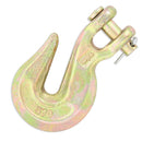 3/8" Grade 70 Clevis Grab Hook, for Transport use, Yellow Chromate
