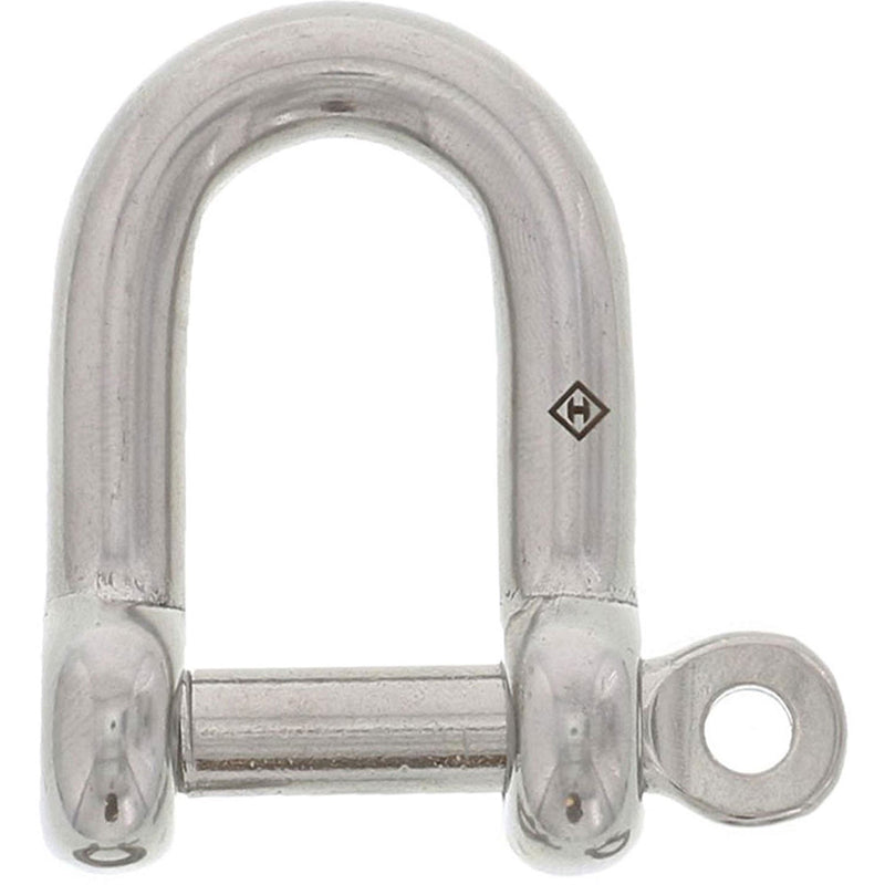 3/8" Stainless Steel Captive Pin D Shackle