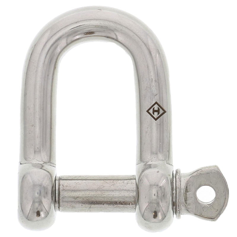 3/8" Stainless Steel Screw Pin D Shackle