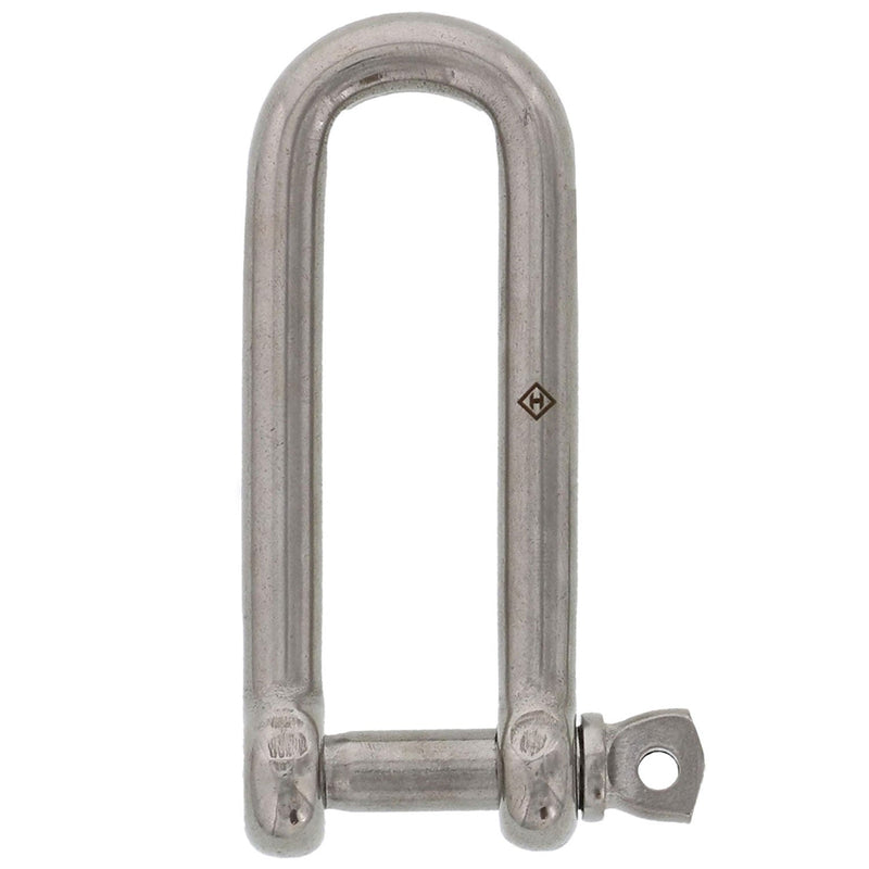 3/8" Stainless Steel Screw Pin Long D Shackle