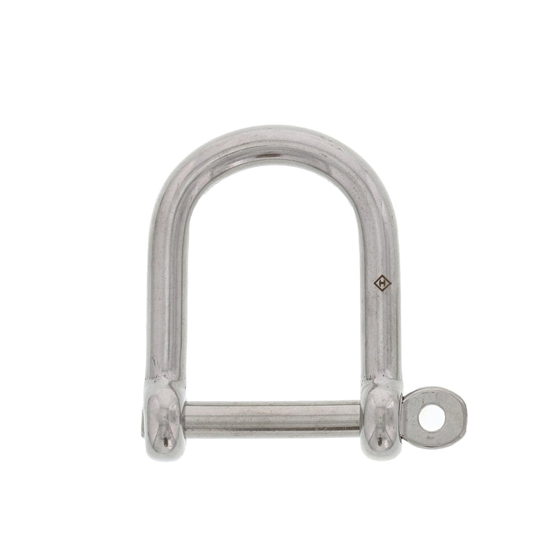 3/8" Stainless Steel Screw Pin Wide D Shackle