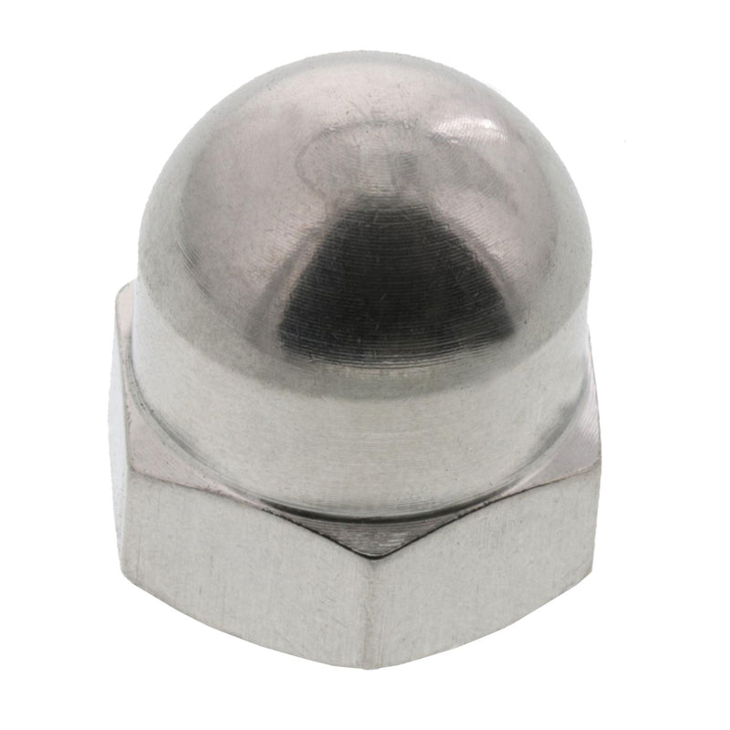 3/8" - 16 TPI, Type 316, Stainless Steel Dome Nut