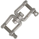 3/8" Stainless Steel Jaw x Jaw Swivel
