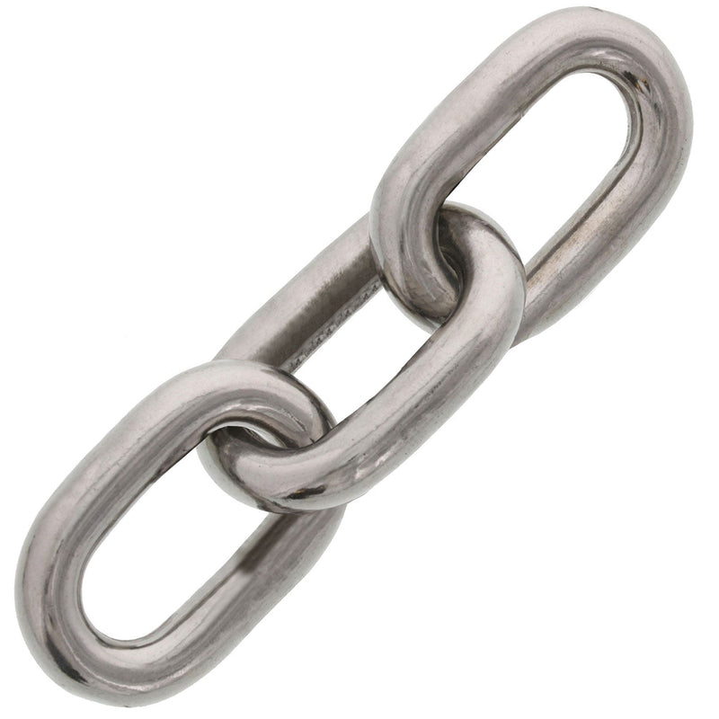  Stainless Steel 316 Chain 3/8 (10mm) Proof Coil Chain (by The  Foot) : Industrial & Scientific