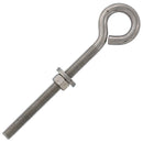 3/8" x 5" Stainless Steel Plain Eye Bolt