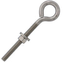 3/8" x 4" Stainless Steel Plain Eye Bolt