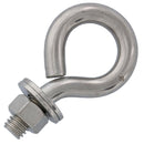 3/8" x 1" Stainless Steel Plain Eye Bolt