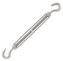 3/8" x 6" Stainless Steel Hook x Hook Turnbuckle