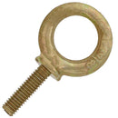 3/8" x 1-1/4" Shank Machinery Eye Bolt, Yellow Chromate