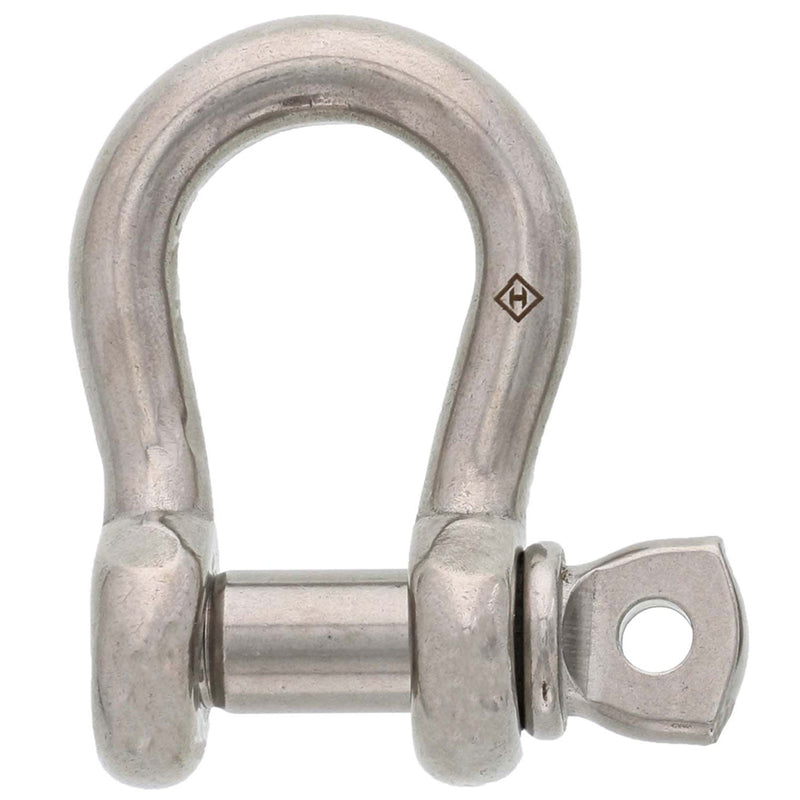 3/8 in., 2468 lb, Type 316 Stainless Steel Screw Pin Anchor Shackle