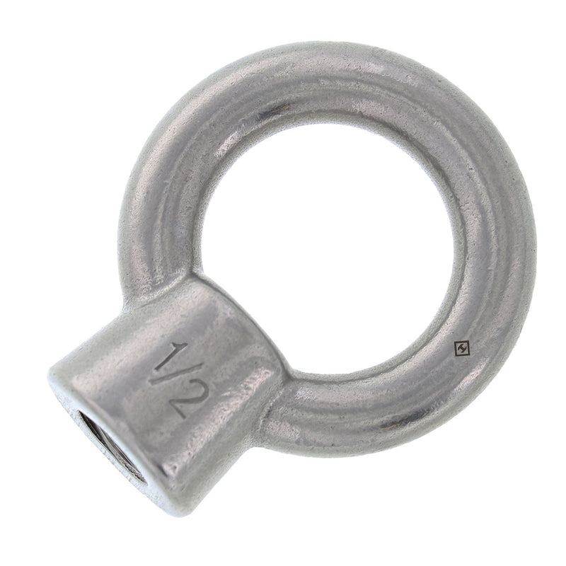 3/8" Stainless Steel Eye Nut with 1/2"-13 UNC Tap
