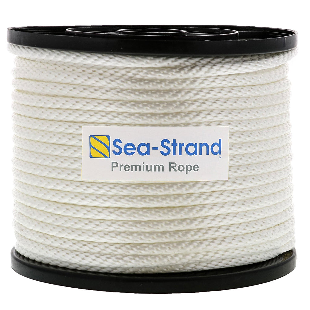3/16 inch Nylon Rope - 500 Foot Spool - Knotrite | 100% Nylon - Solid Braid  - Dyeable - Industrial Grade - High UV and Abrasion Resistance