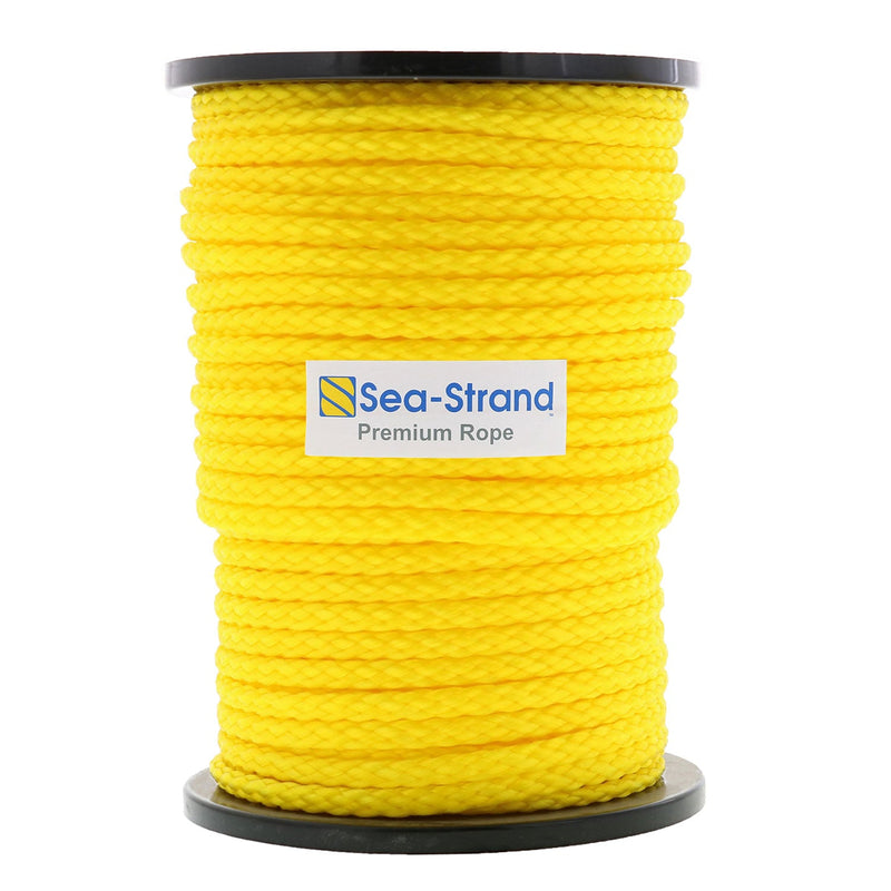3/8" x 300' Reel, Yellow, Hollow Braid Polypropylene Rope