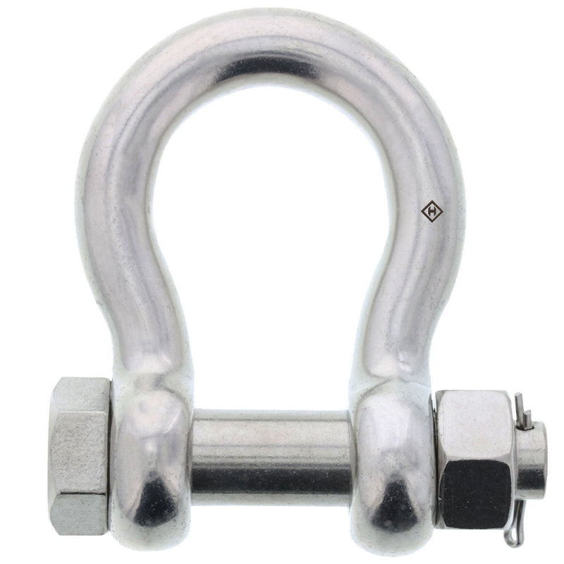 3/4 in., 3 ton, Type 316 Stainless Steel Bolt-Type Anchor Shackle