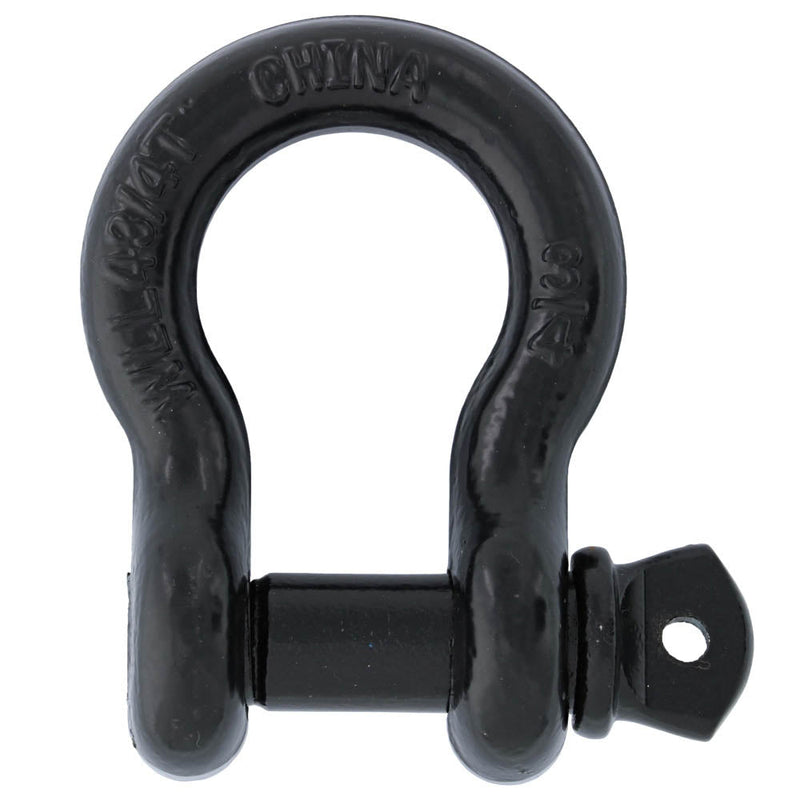 3/4 in., 4.75 ton, Black Powder Coated Galvanized Screw Pin Anchor Shackle