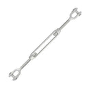 Three Quarter Inch X 9 Inch Jaw Jaw Turnbuckle Opened