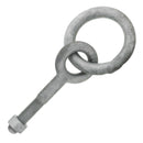 3/4" x 4-1/2" Chicago Hardware Drop Forged Hot Dip Galvanized Regular Ring Eye Bolt