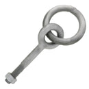 3/4" x 6" Chicago Hardware Drop Forged Hot Dip Galvanized Regular Ring Eye Bolt