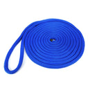 3/4" x 35' Double Braid Nylon Dock Line, Blue