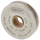 3/16" Cable x 2" Diameter Henry Block Stainless Steel Sheave with Self-Lubricated Bronze Bushing
