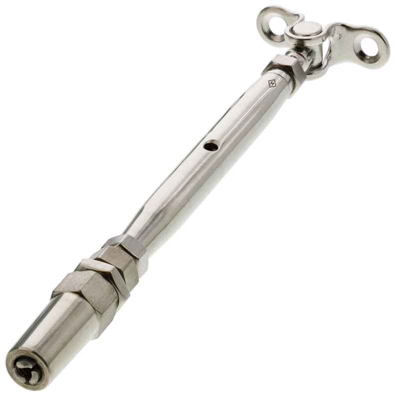 3/16" Stainless Steel Deck Toggle x Swageless Turnbuckle