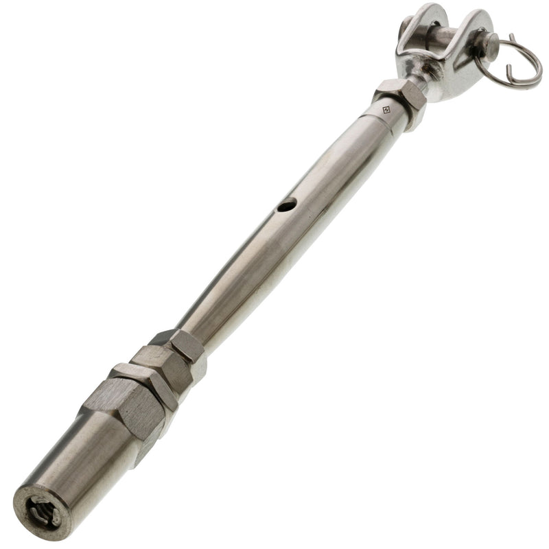 3/16" Stainless Steel Jaw x Swageless Turnbuckle