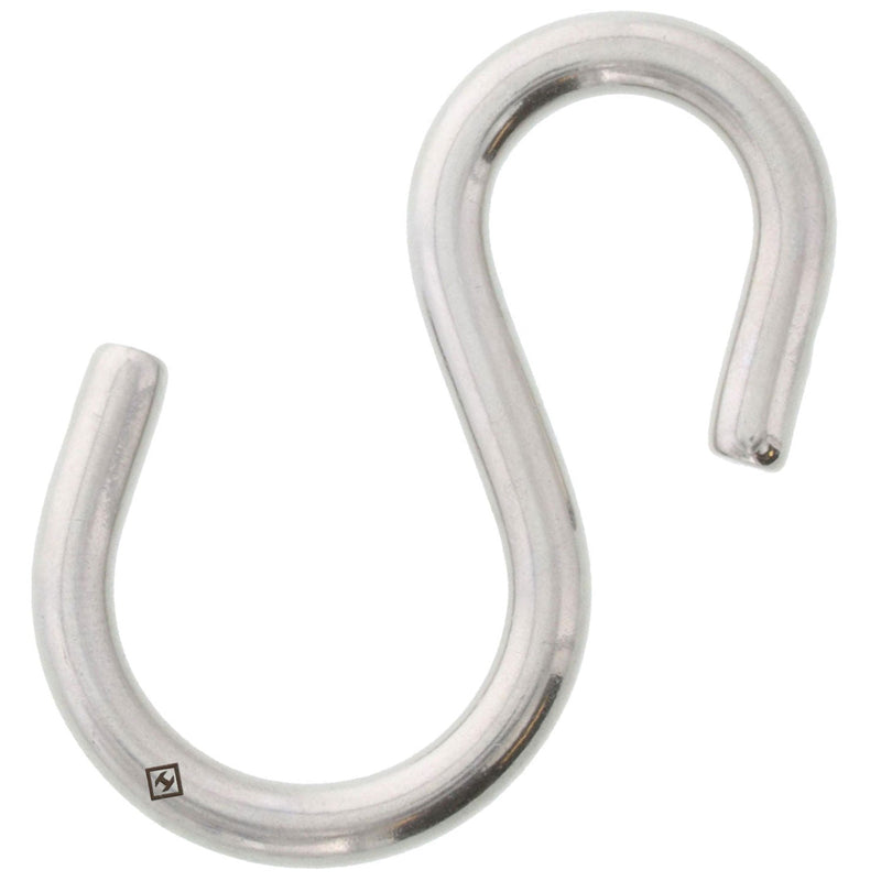 3/16" x  1-5/8" Stainless Steel Asymmetric S Hook