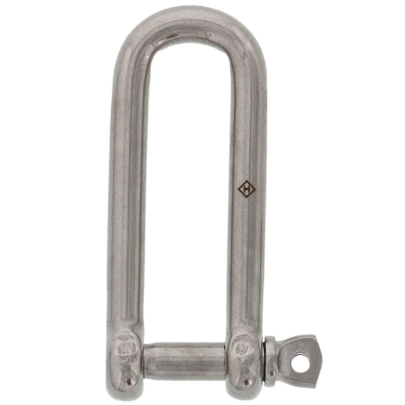 3/16" Stainless Steel Screw Pin Long D Shackle