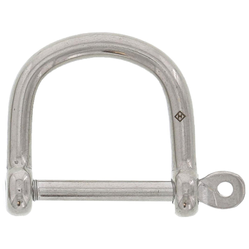 3/16" Stainless Steel Screw Pin Wide D Shackle