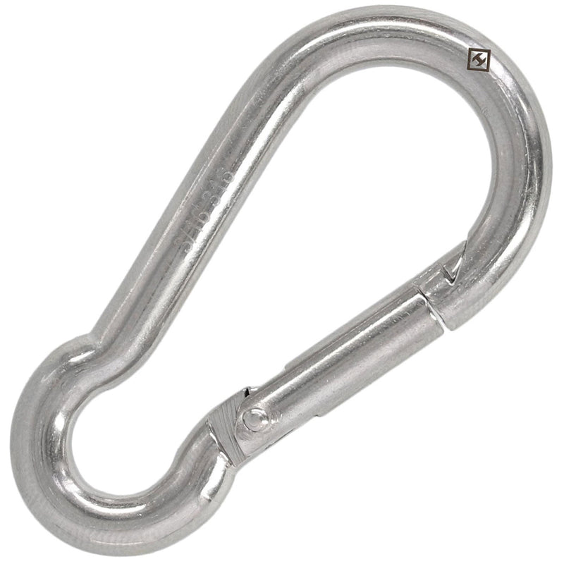 3/16 Stainless Steel Carabiner Snap Hook with Locking Screw, Snap Hook 