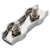 Type 316 Stainless Steel Stamped Double Cable Clamp