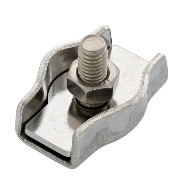 3/16" Stainless Steel Stamped Single Cable Clamp#Size_3/16"