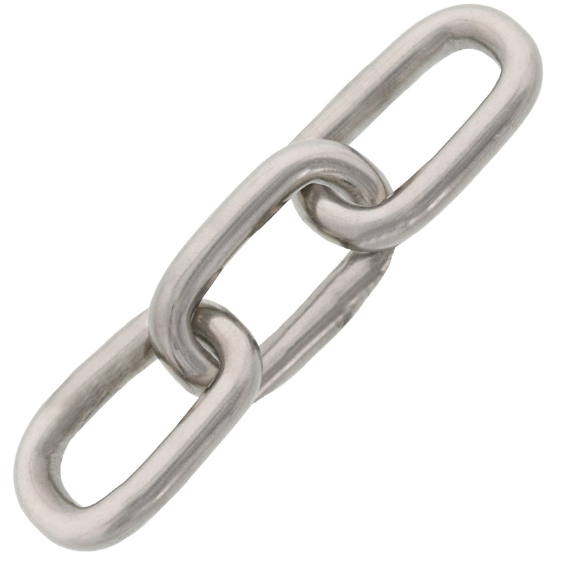 1/4" Type 304, Stainless Steel Chain (Sold Per Foot)