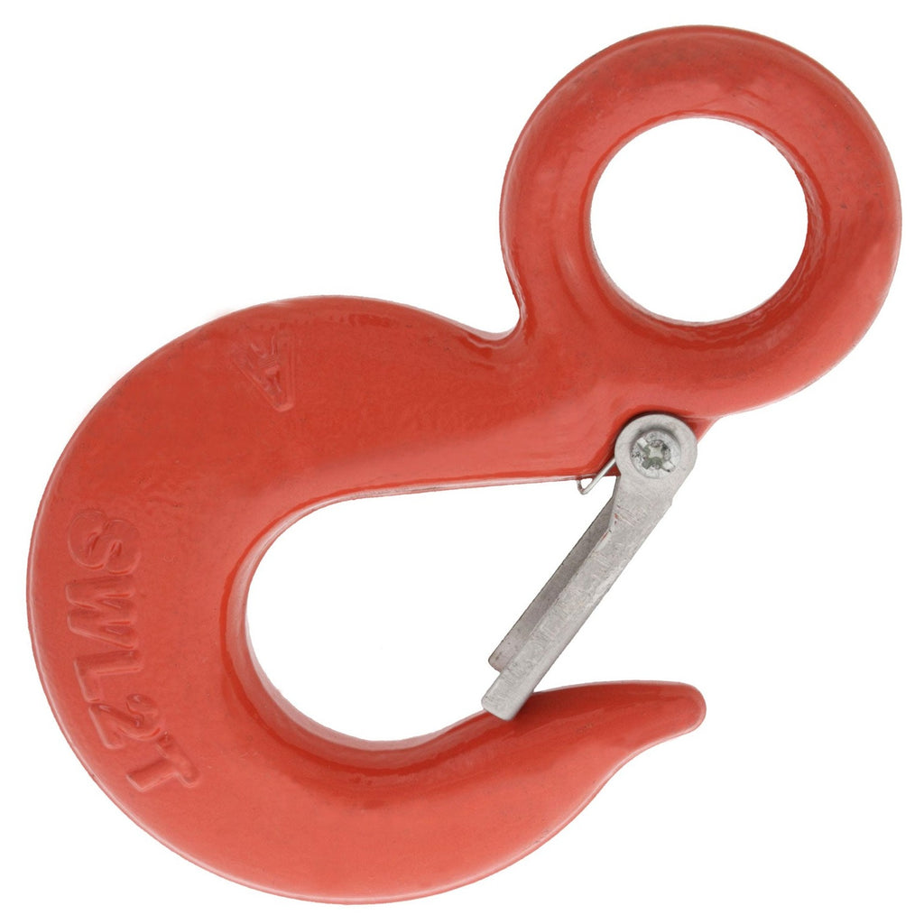 3 Ton Red Lifting Hook with Eye - Cavanagh Nets