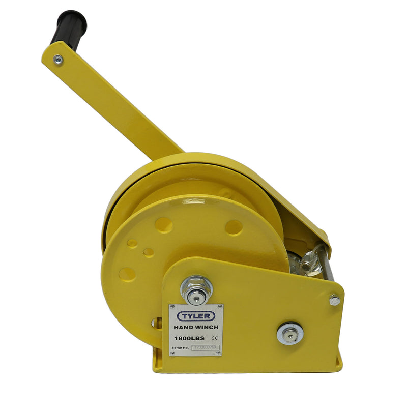 1800 lb WLL Tyler Tool Painted Hand Winch